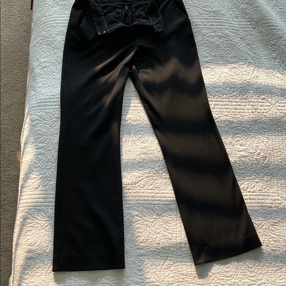 White House Black Market Black Wide Leg Pants
